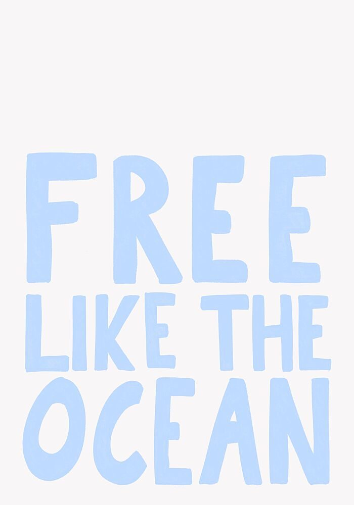 Free Like the Ocean art print by Athene Fritsch for $57.95 CAD