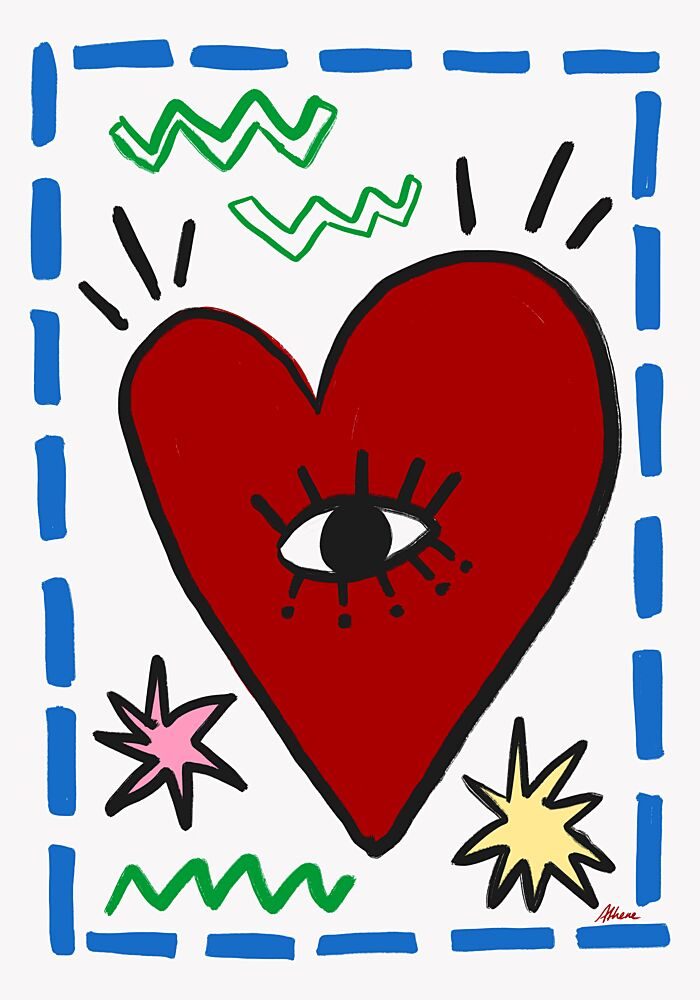 Red Heart art print by Athene Fritsch for $57.95 CAD