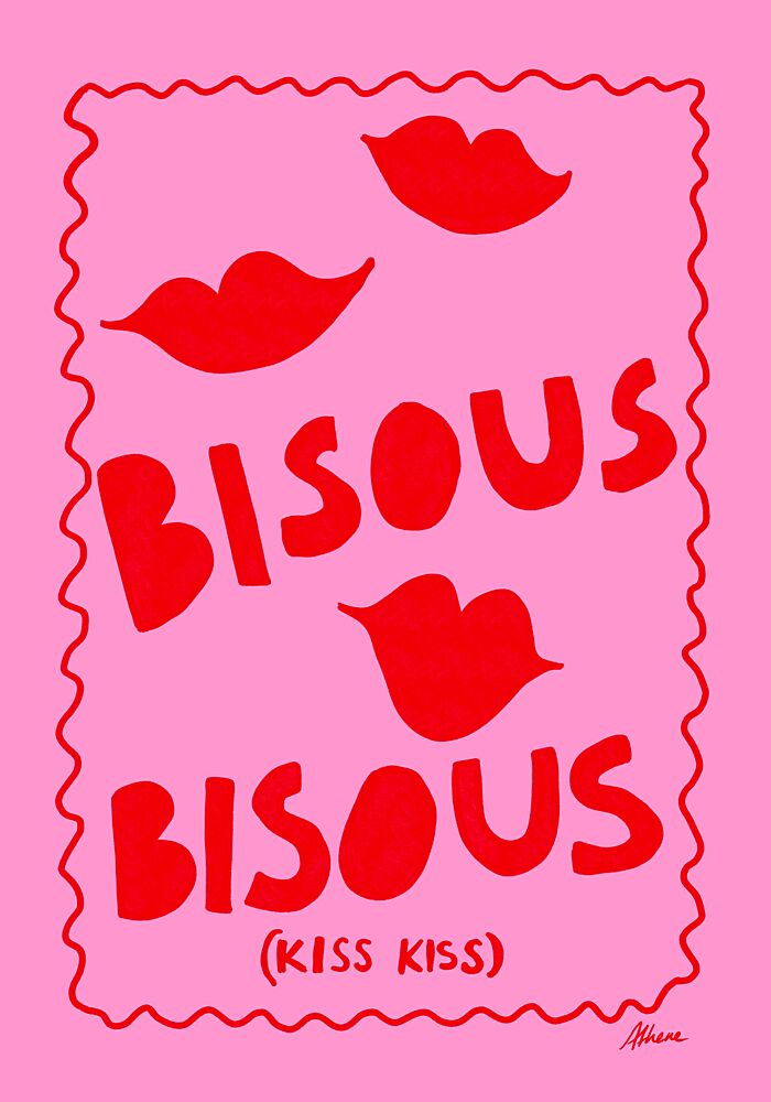 Bisous Bisous art print by Athene Fritsch for $57.95 CAD