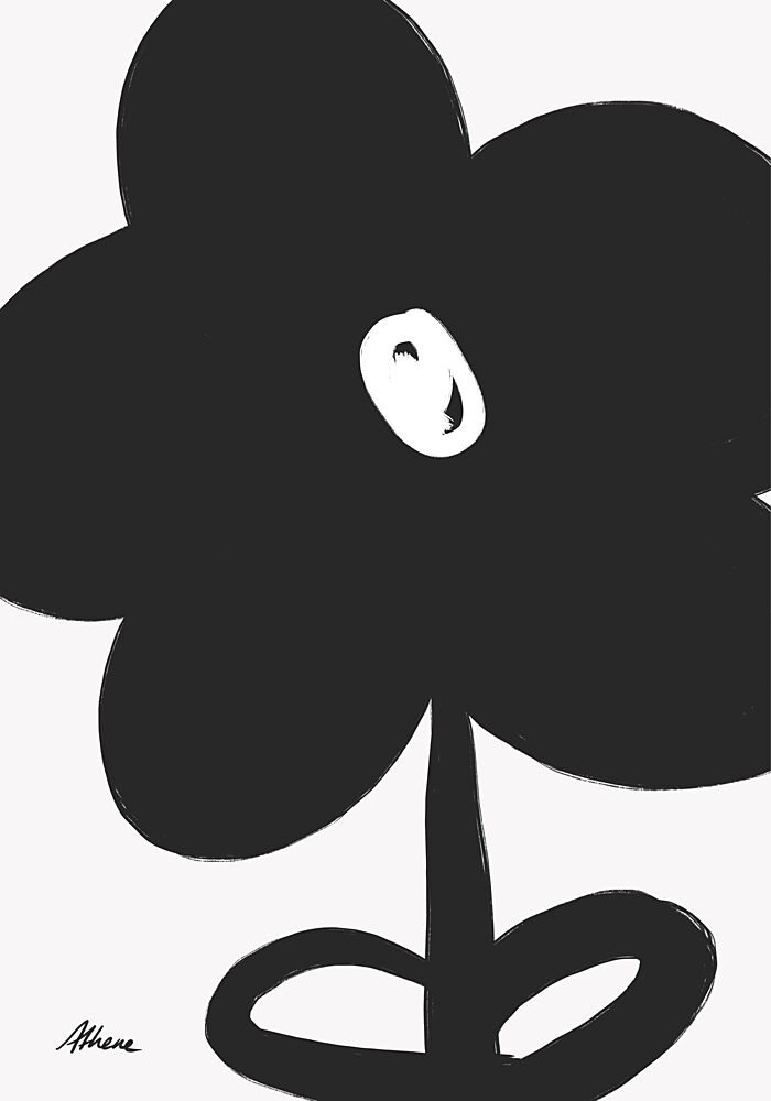 Minimal Flower art print by Athene Fritsch for $57.95 CAD