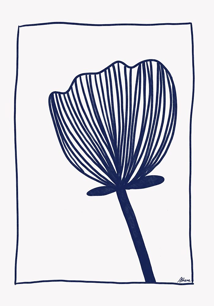 Blue Flower art print by Athene Fritsch for $57.95 CAD