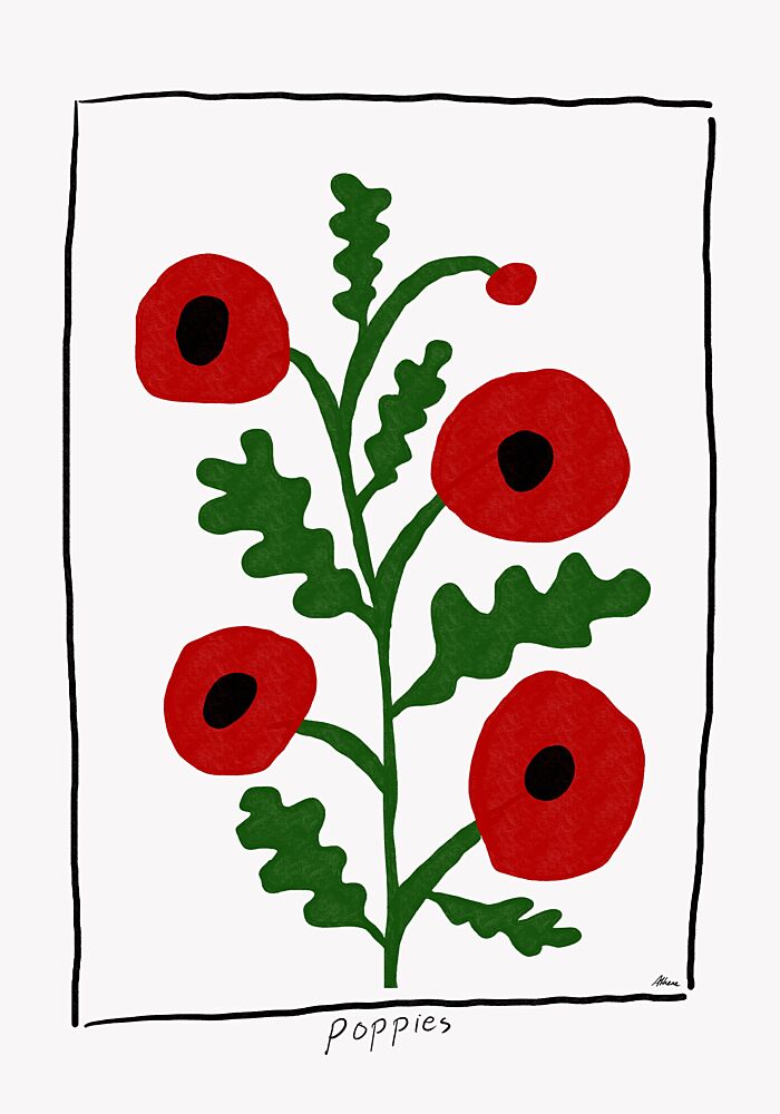 Poppies art print by Athene Fritsch for $57.95 CAD