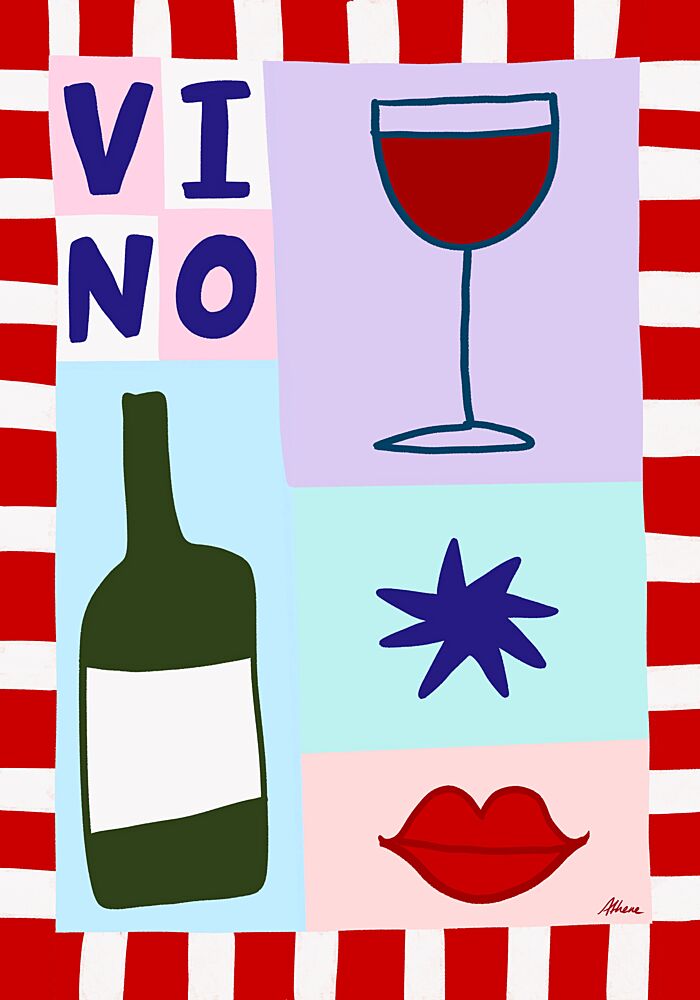 Vino art print by Athene Fritsch for $57.95 CAD