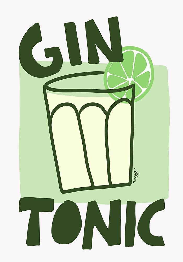 Gin Tonic art print by Athene Fritsch for $57.95 CAD