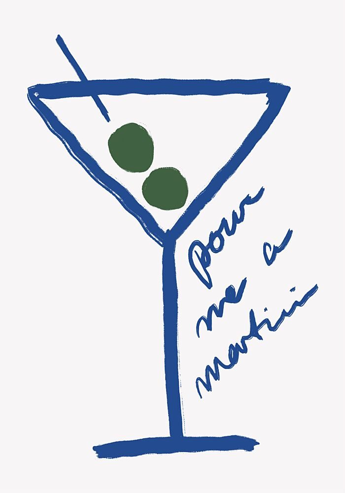 Martini art print by Athene Fritsch for $57.95 CAD