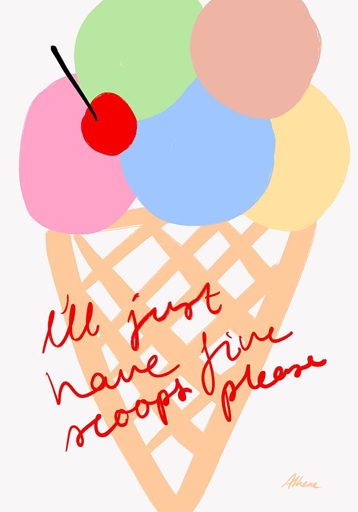 Five Scoops art print by Athene Fritsch for $57.95 CAD