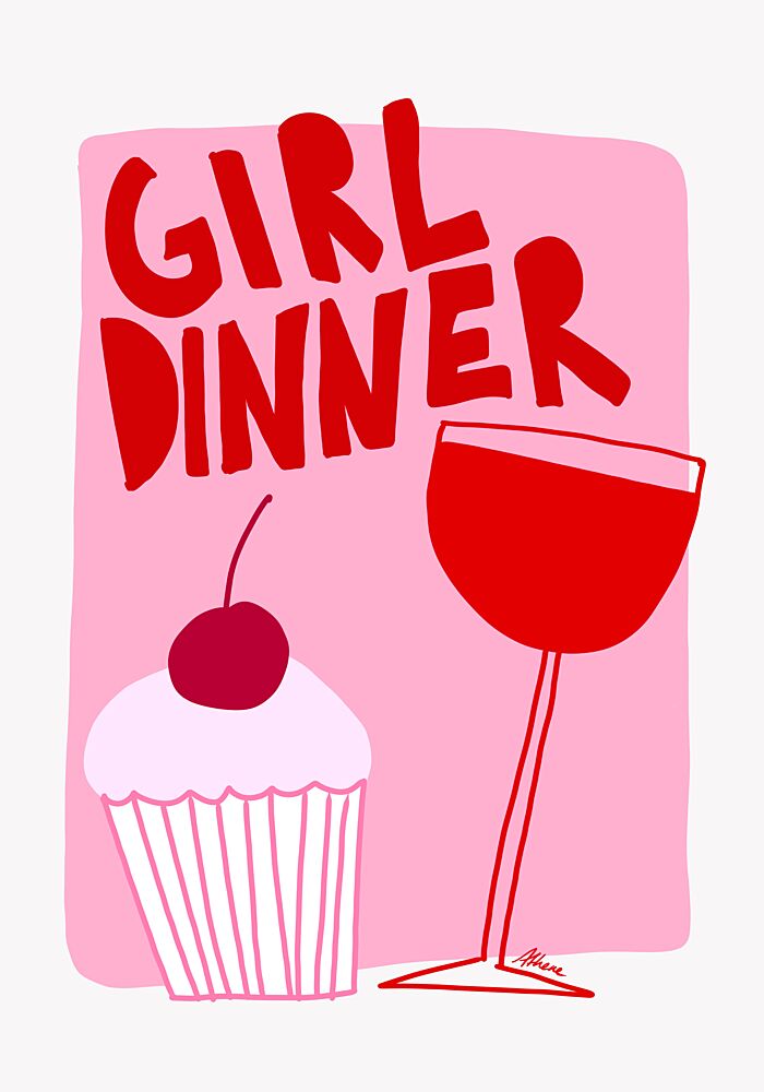 Girl Dinner art print by Athene Fritsch for $57.95 CAD