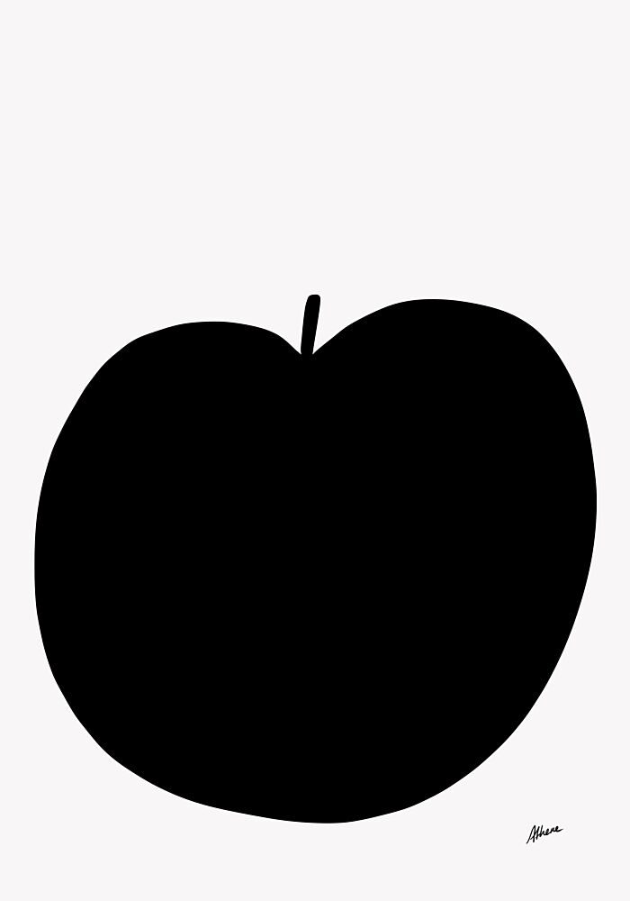 Minimal Apple art print by Athene Fritsch for $57.95 CAD
