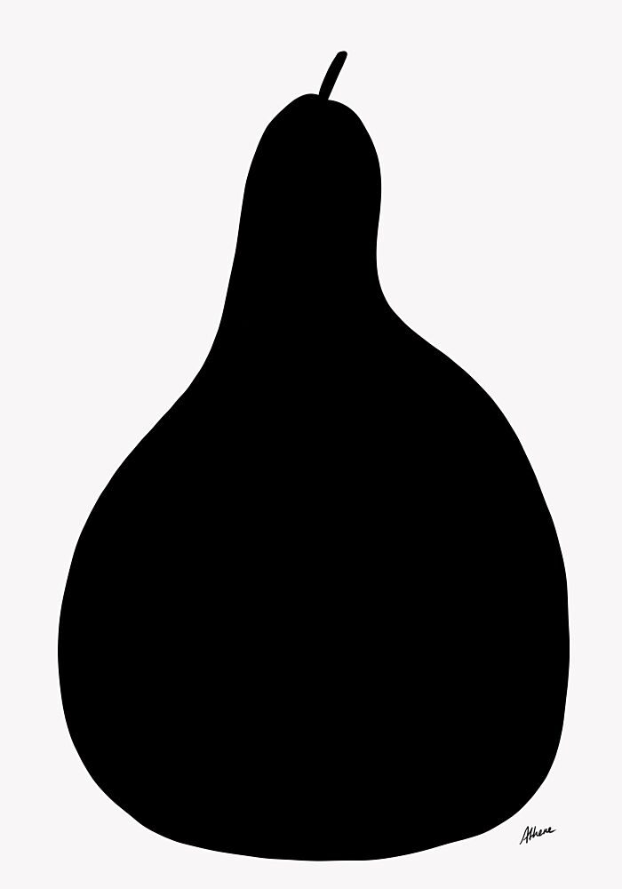 Minimal Pear art print by Athene Fritsch for $57.95 CAD