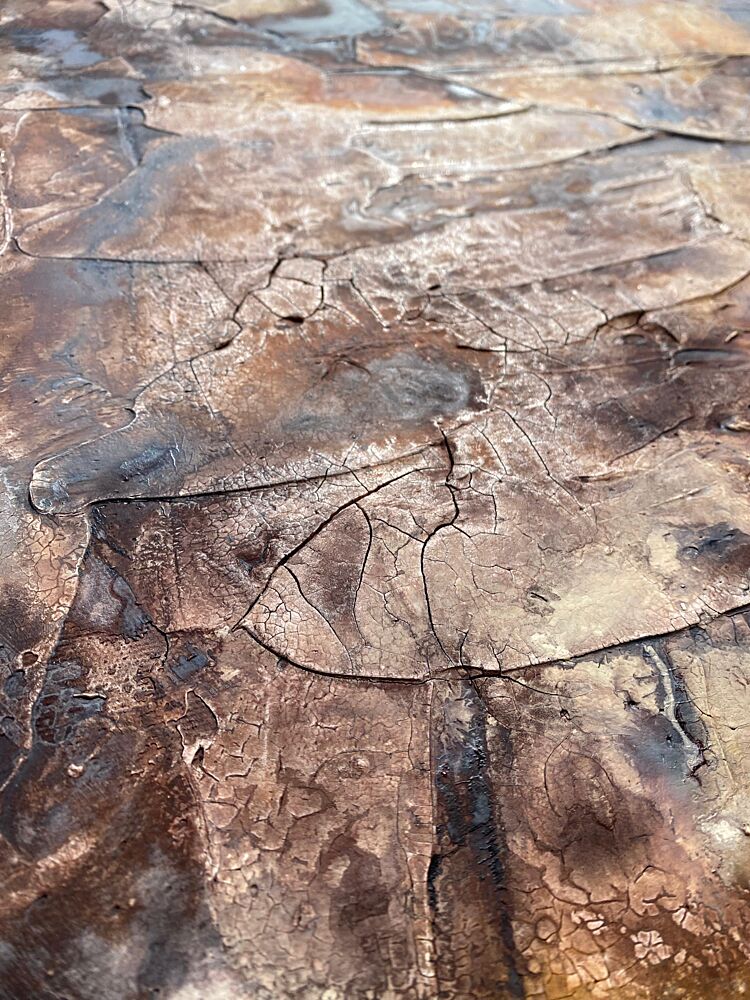 Abstract Cracked Patina art print by Gabriela Aleksandra Szuba for $57.95 CAD