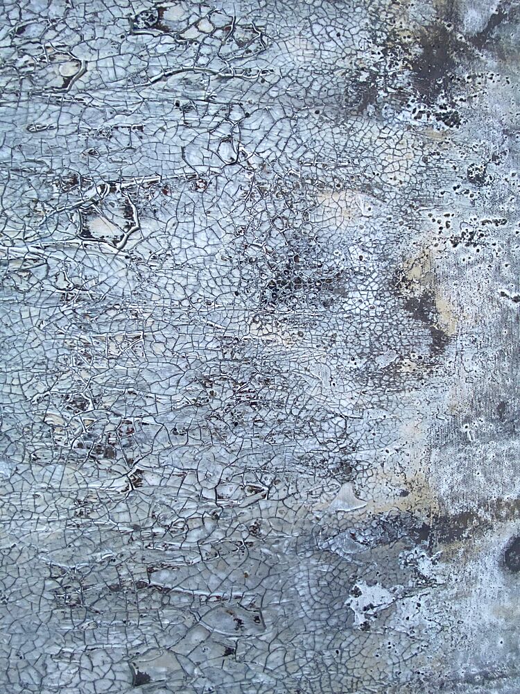Cracked Gray Texture art print by Gabriela Aleksandra Szuba for $57.95 CAD