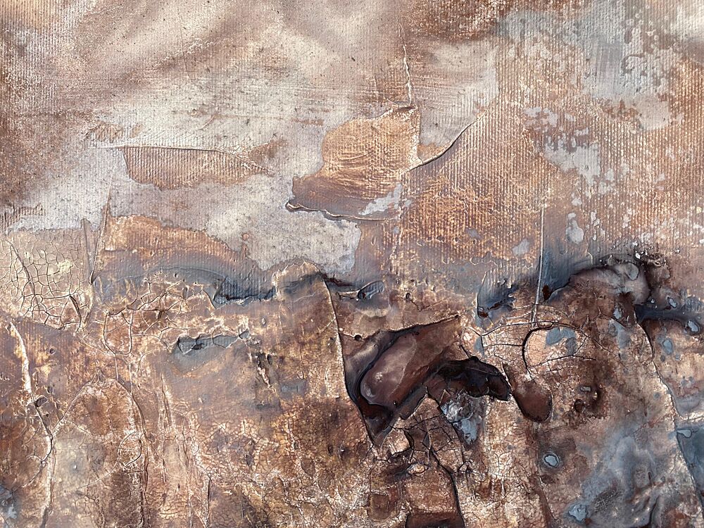 Aged Metallic Texture art print by Gabriela Aleksandra Szuba for $57.95 CAD