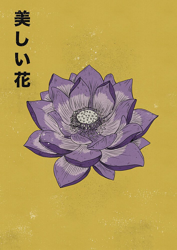 Beautiful Purple Lotus art print by Nicholas for $57.95 CAD