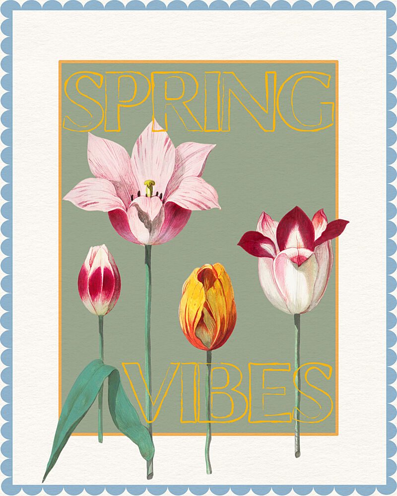 Spring Tulips Vibes art print by Wild Violets for $57.95 CAD