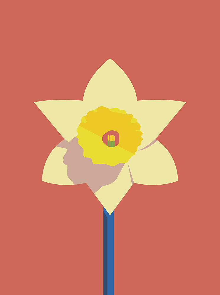Bold Daffodil Bloom art print by Daria Ivanovna for $57.95 CAD