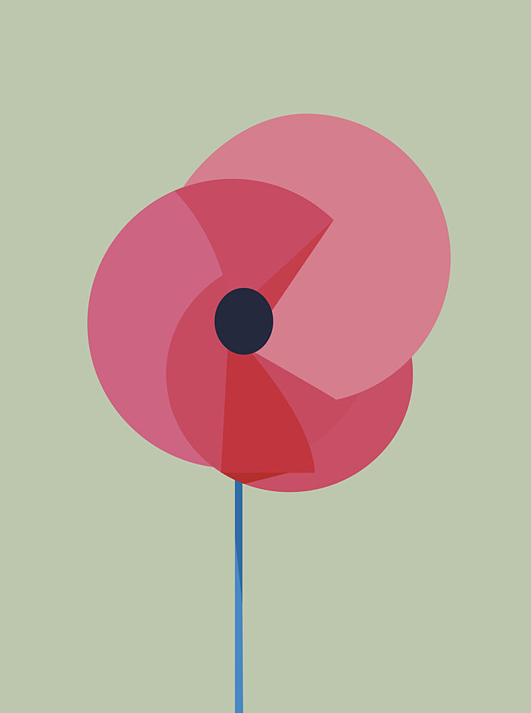 Minimalist Pink Poppy art print by Daria Ivanovna for $57.95 CAD