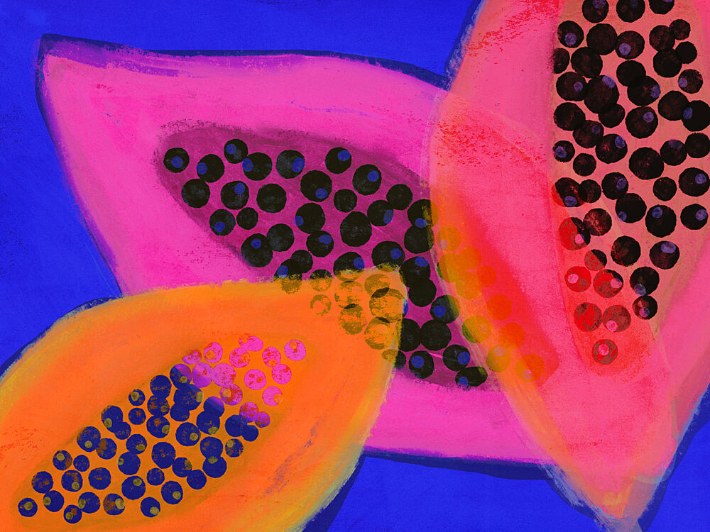 Yummypapaya art print by Treechild for $57.95 CAD