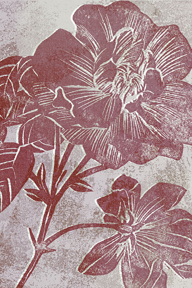 Rustic Maroon Blooms art print by Apostrofo Design for $57.95 CAD