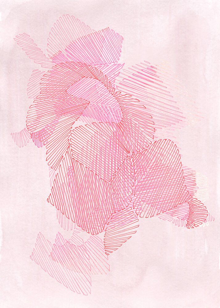 Delicate Abstract Layers art print by Jenja Braun for $57.95 CAD