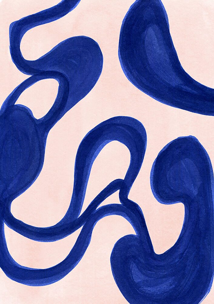 Fluid Organic Flow art print by Jenja Braun for $57.95 CAD