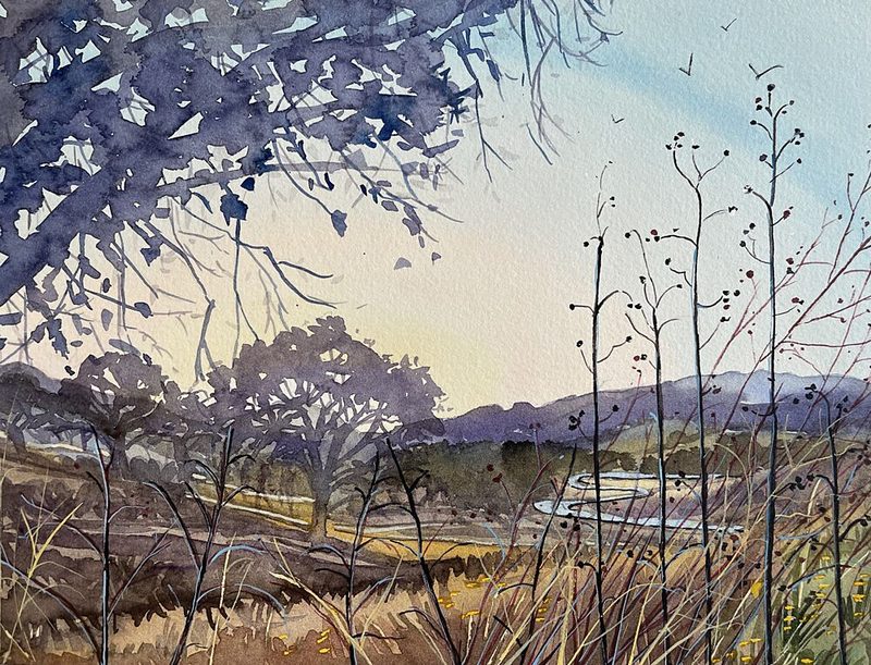 Golden Hour Countryside art print by Luisa Millicent for $57.95 CAD
