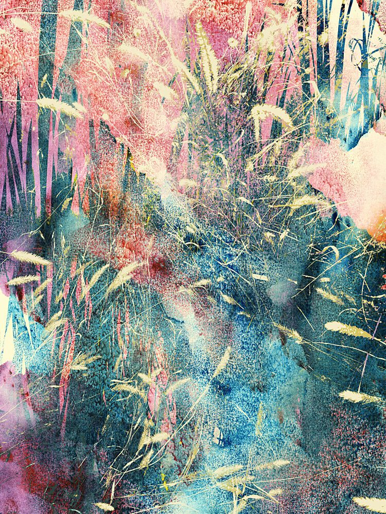 Colorful Field Abstract art print by Angelo Cerantola for $57.95 CAD