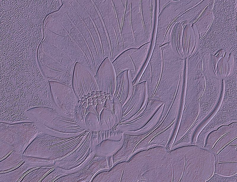 Purple Lotus Relief art print by Santhosh Ch for $57.95 CAD