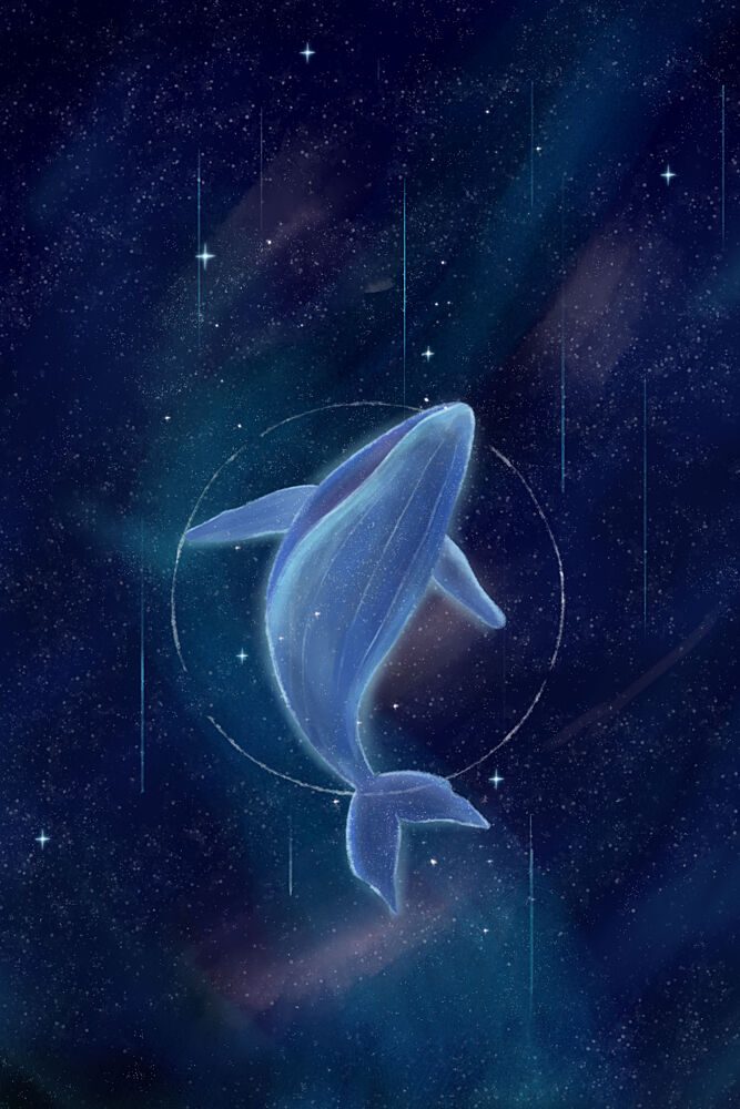 Cosmic Whale Dream art print by Xuan Thai for $57.95 CAD