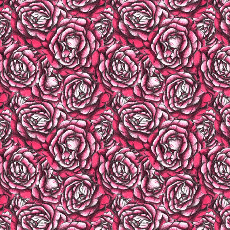 Pink Petal Pattern art print by Cecilia Battaini for $57.95 CAD