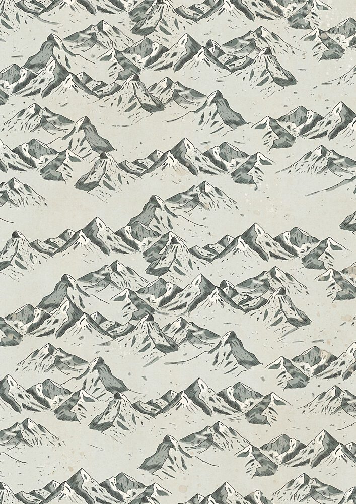 Winter Mountain Pattern art print by Nicholas for $57.95 CAD