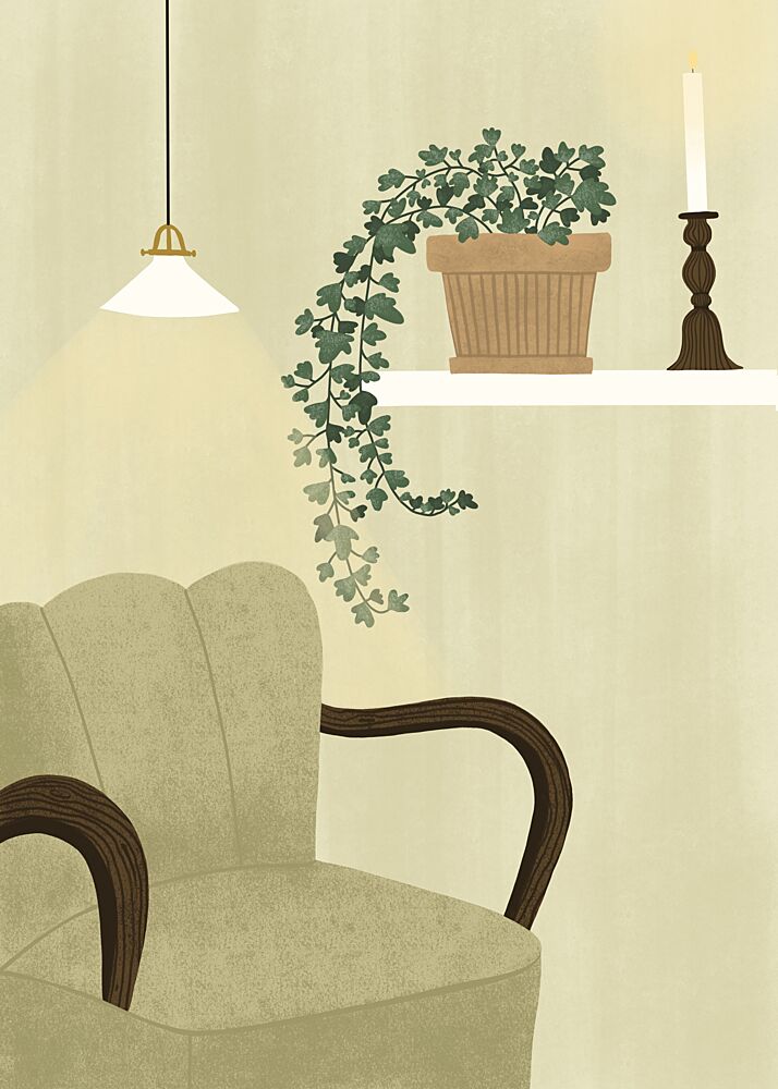 Cozy Indoor Retreat art print by Elsa Natterdal for $57.95 CAD