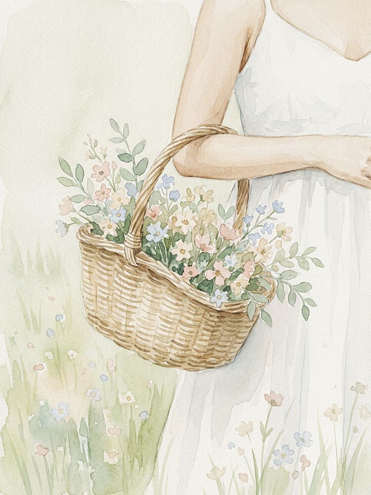 Basket of Wildflowers art print by Andreas Magnusson for $57.95 CAD
