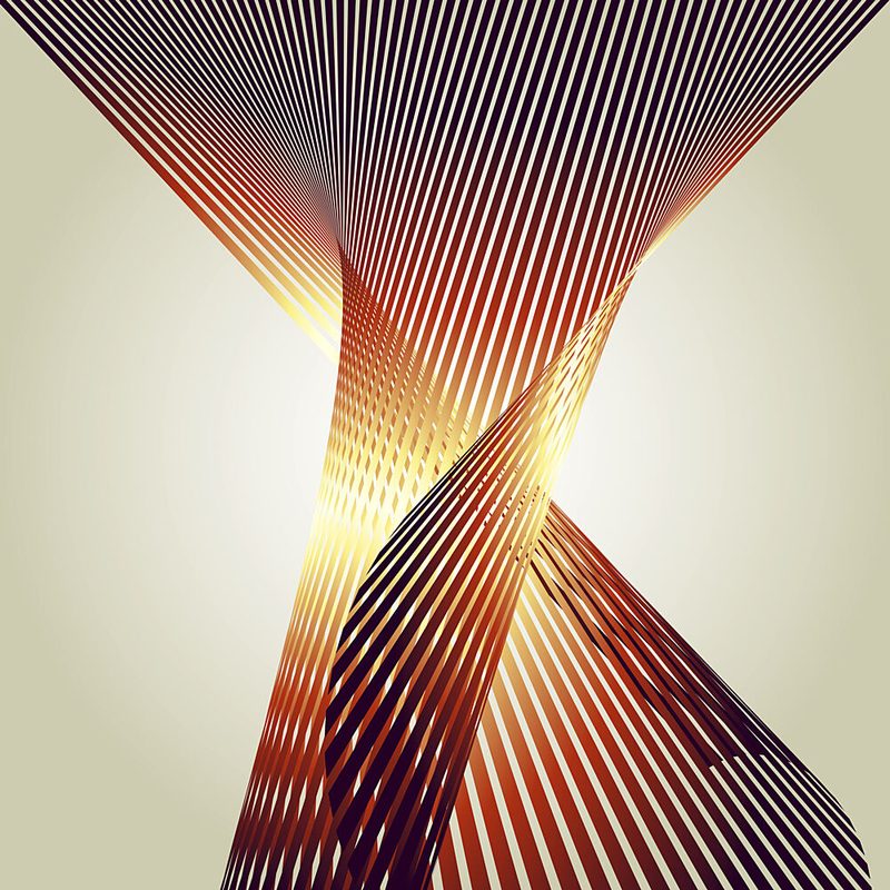 Elegant Golden Spirals art print by Angelo Cerantola for $57.95 CAD