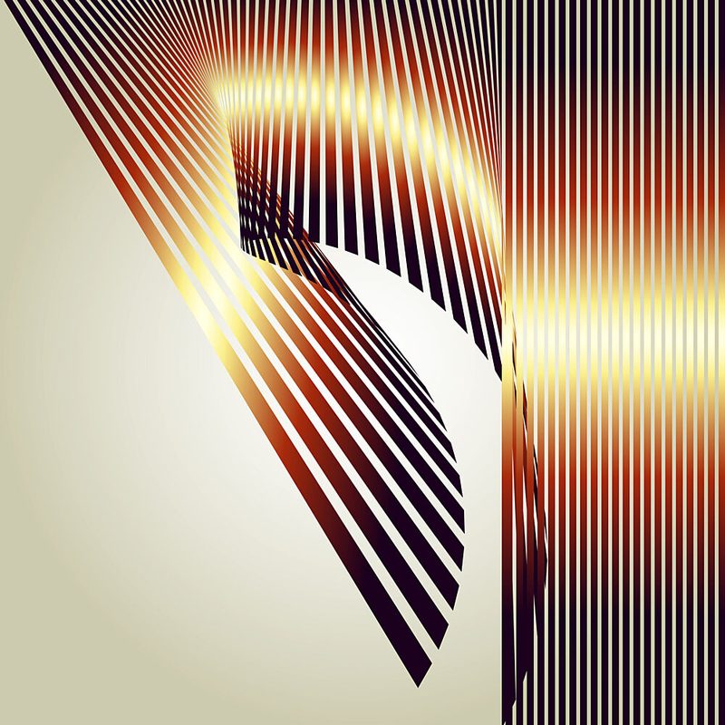 Dynamic Gold Stripes art print by Angelo Cerantola for $57.95 CAD
