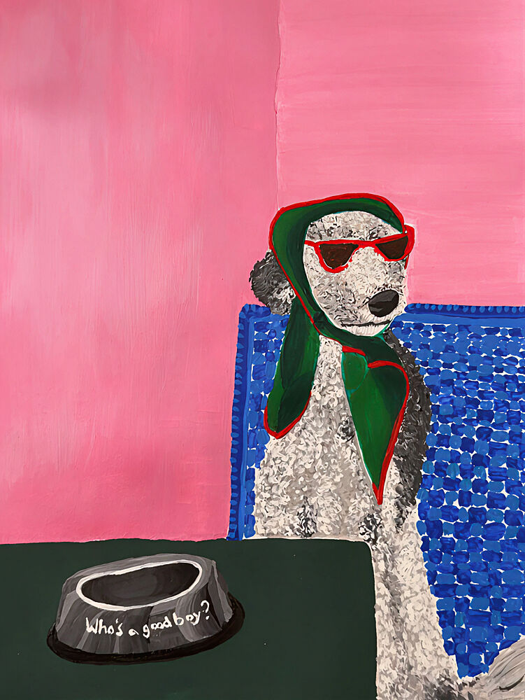 Fashionable Poodle art print by Idah Christina for $57.95 CAD