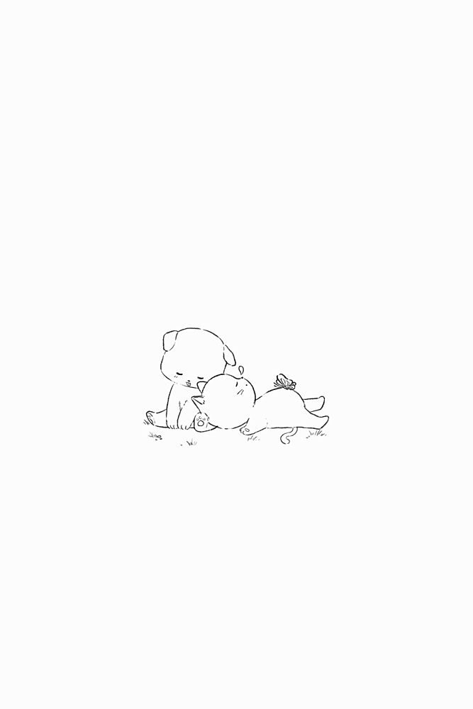 Cute Puppy Kitten Friends art print by Xuan Thai for $57.95 CAD