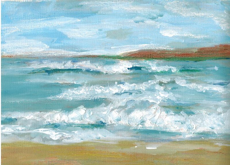 Crashing Coastal Waves art print by Amy Barnhart for $57.95 CAD