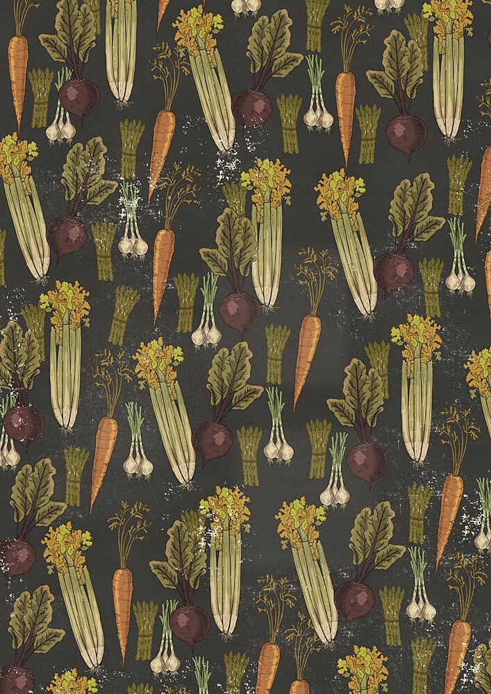 Chalkboard Garden Produce art print by Nicholas for $57.95 CAD