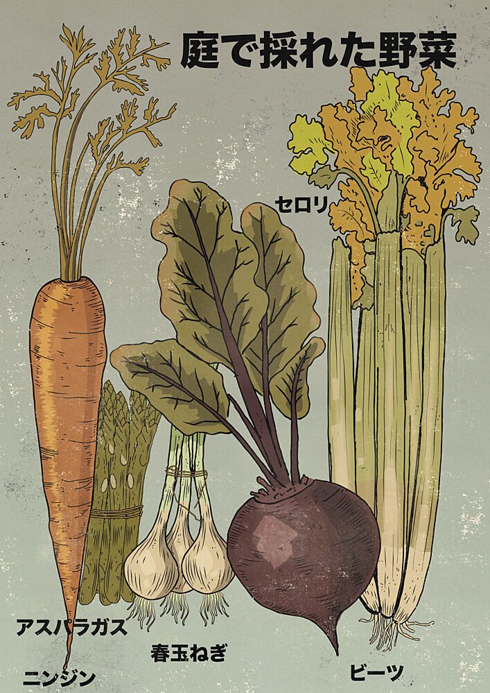 Garden Harvest Vegetables art print by Nicholas for $57.95 CAD