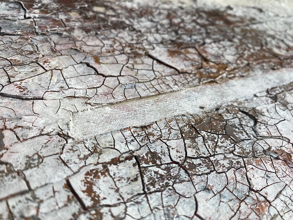 Cracked White Surface art print by Gabriela Aleksandra Szuba for $57.95 CAD