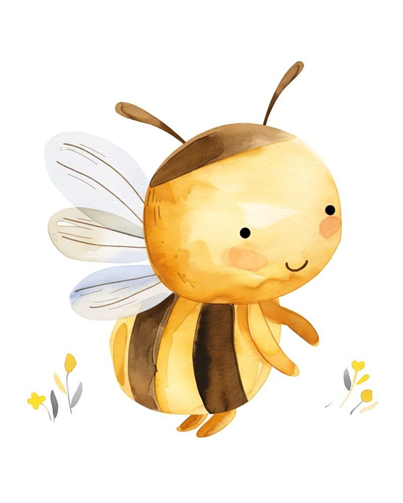 Happy Little Bumblebee art print by Anda Bieza for $57.95 CAD
