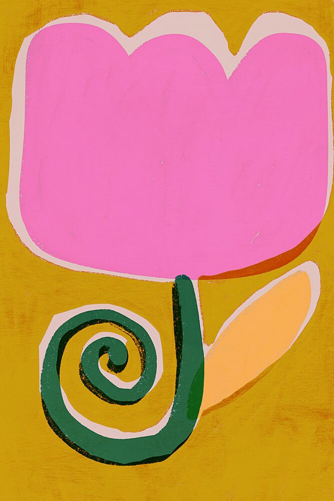 Funky Tulip art print by Treechild for $57.95 CAD