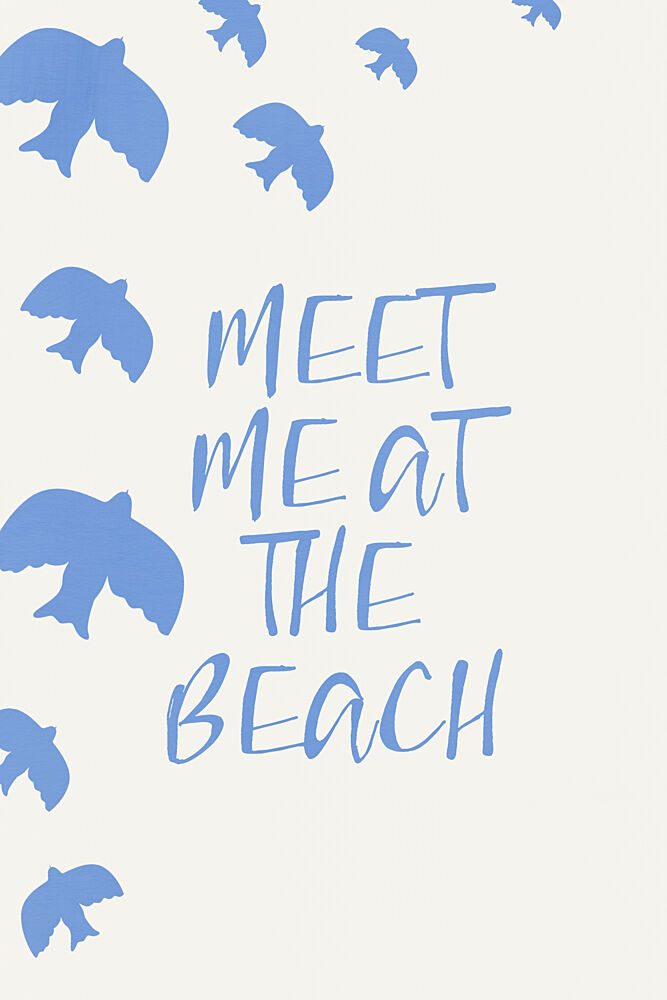 Meet Me at the Beach Birds art print by Treechild for $57.95 CAD
