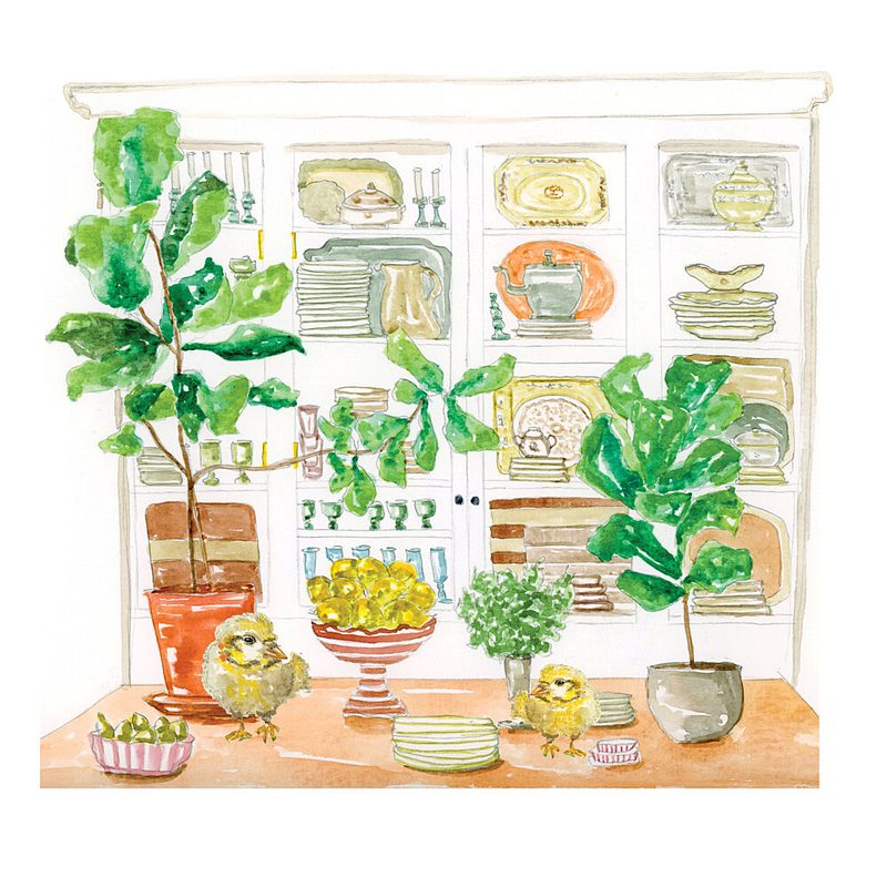 Cozy Kitchen Chicks art print by Breanna Megan Studio for $57.95 CAD