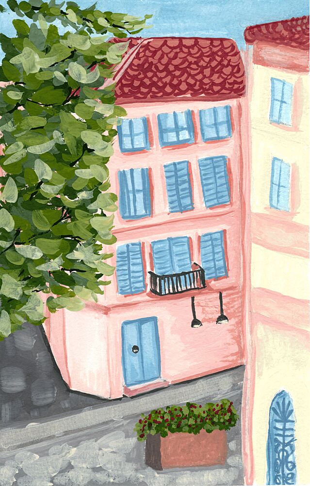 Charming European Street art print by Jasmine Goodwin for $57.95 CAD