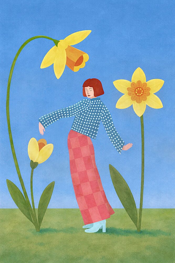 Spring Daffodil Dance art print by Essa van Reis for $57.95 CAD