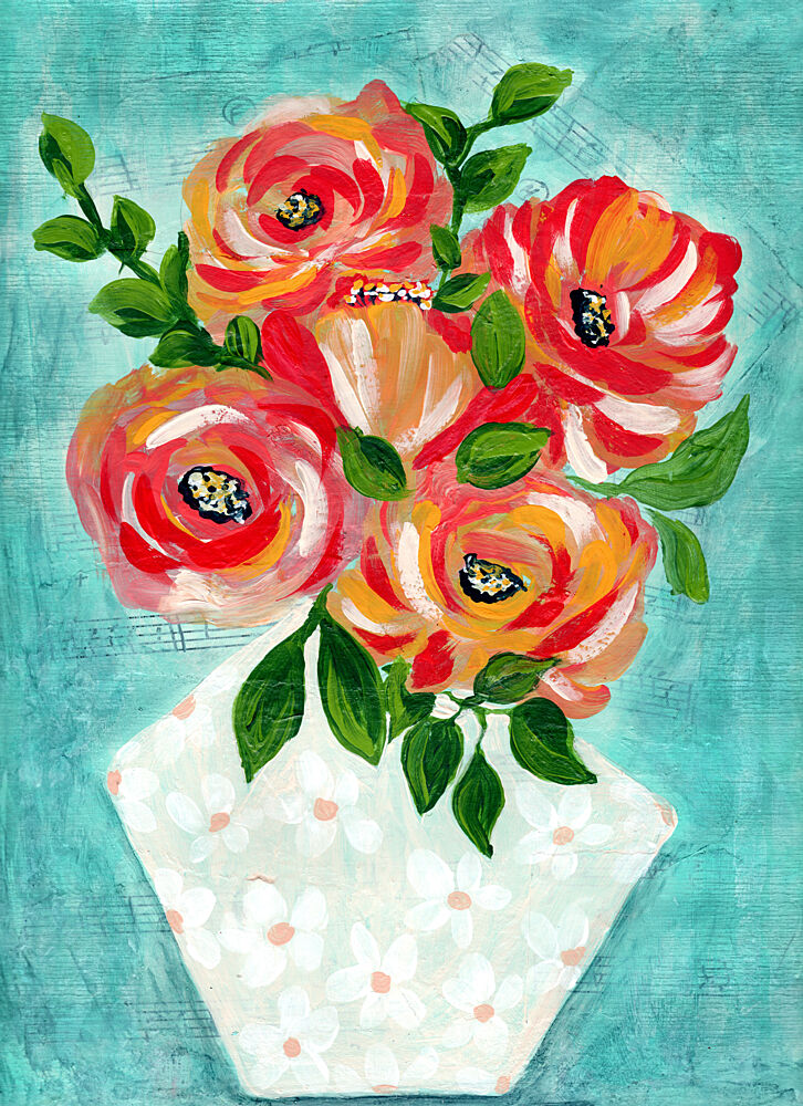 Modern Floral Bouquet art print by Jasmine Goodwin for $57.95 CAD