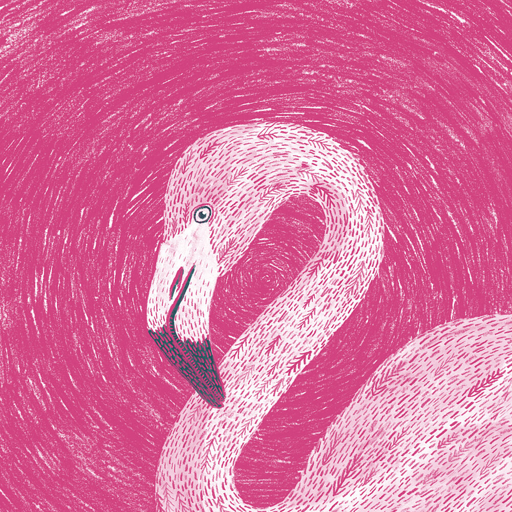Elegant Pink Flamingo art print by Martina Scott for $57.95 CAD
