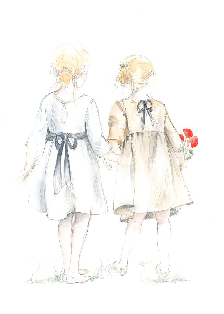 Friendship and Poppies art print by Isabelle Brent for $57.95 CAD