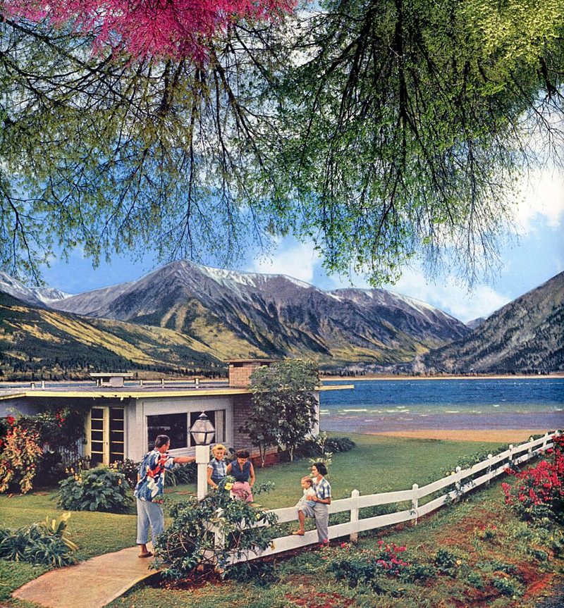 Lakeside Family Home art print by Betty Klaasse for $57.95 CAD